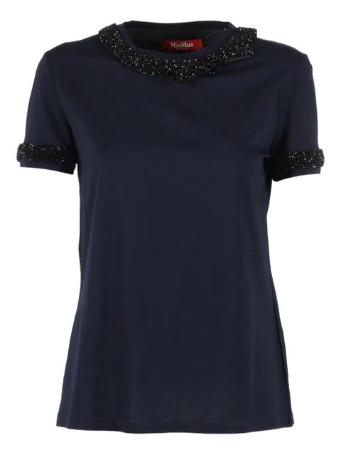 Max Mara Pontile beaded T-shirt - Blue - zdjęcie produktu nr 1