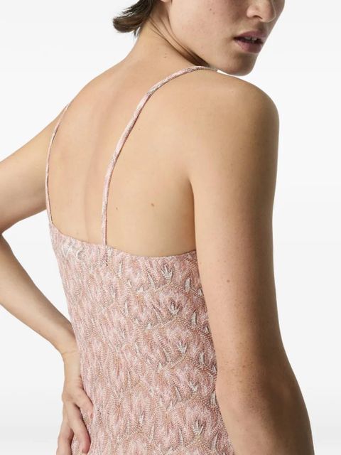 Missoni patterned mini dress - Pink