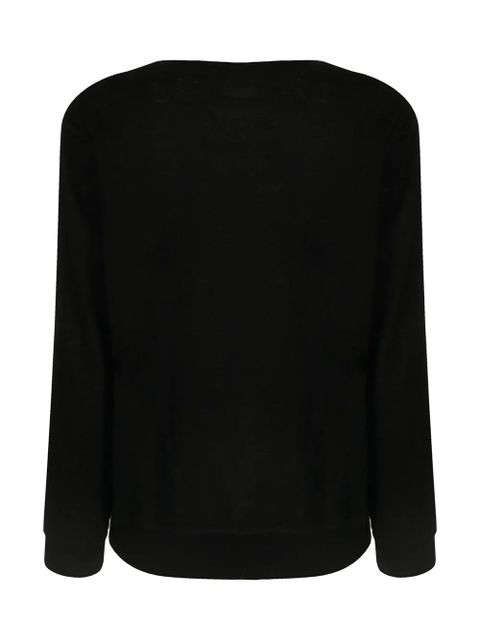 ERES buttoned shoulders jumper - Black - zdjęcie produktu nr 2