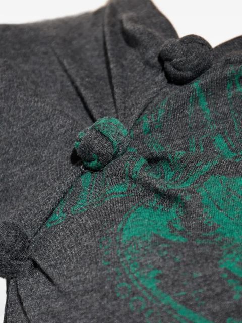 Alexander Wang knotted graphic T-shirt - Black