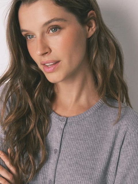 women'secret komplet piżamowy damska kolor szary 3792065