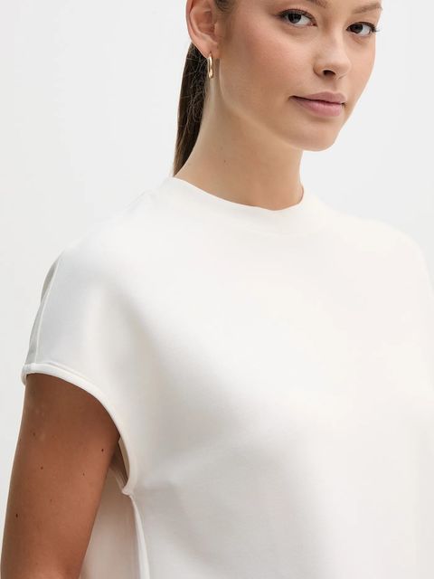 United Colors of Benetton t-shirt damski kolor beżowy 3QAFD10AX