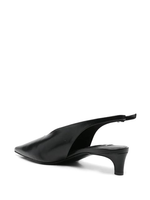Jil Sander 40mm leather pumps - Black
