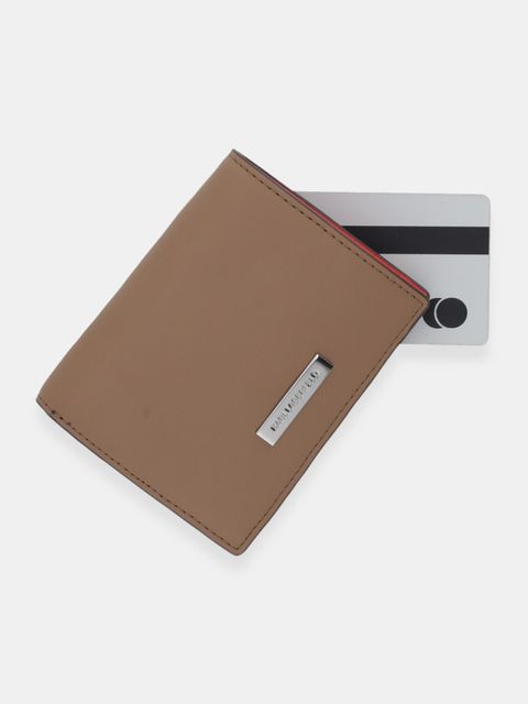 Karl Lagerfeld portfel IKON damski kolor beżowy B1W32004