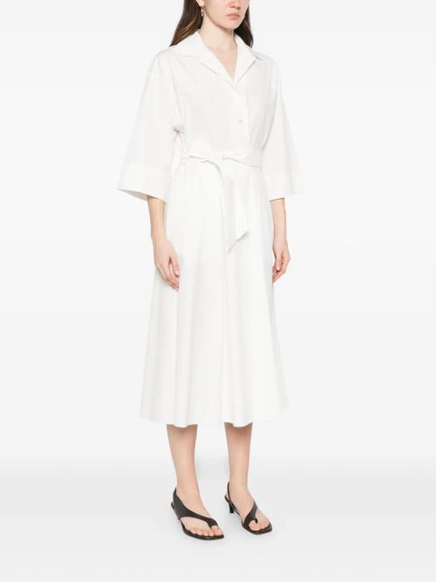 Weekend Max Mara belted midi shirt dress - White