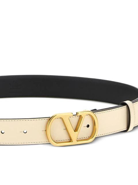 Valentino Garavani 30mm VLogo Signature belt - Neutrals