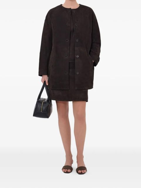 LouLou de Saison Waren button-up coat - Brown