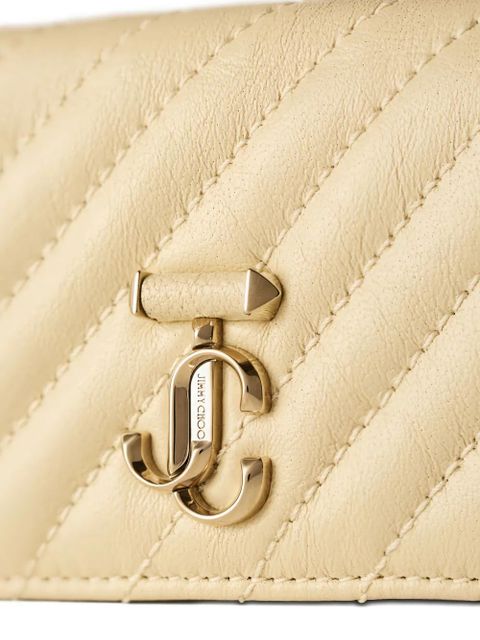 Jimmy Choo Curve Nello quilted wallet - Neutrals
