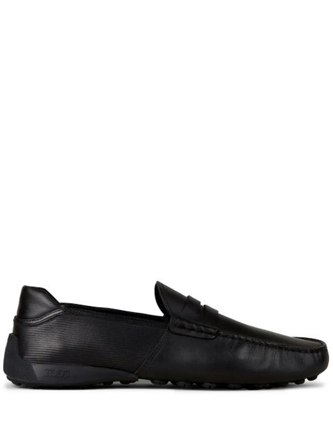 Tod's Automobili Lamborghini slip-on leather driving shoes - Black - zdjęcie produktu nr 1