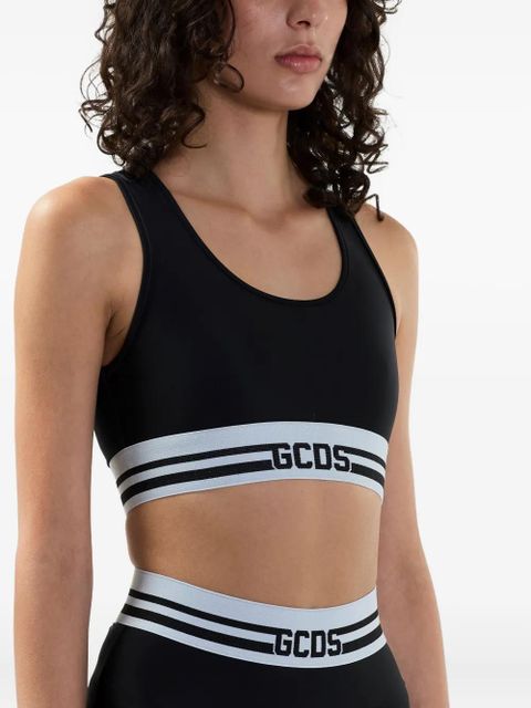 GCDS logo-embellishment tank top - Black