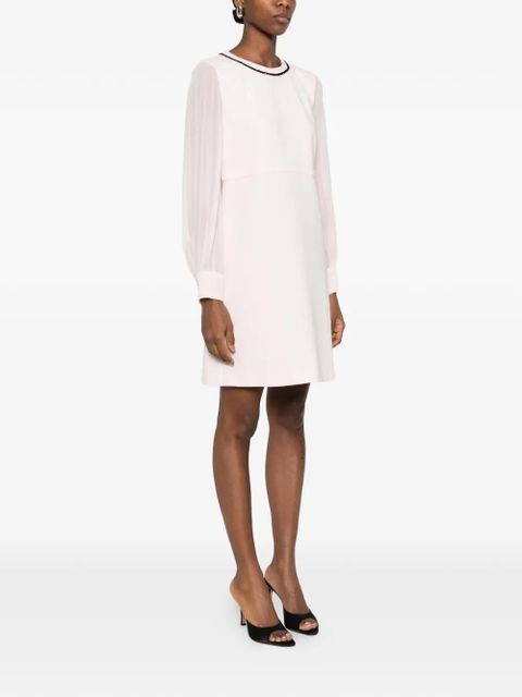 Max Mara Mstvolto beaded long-sleeve mini dress - Pink