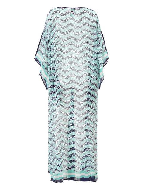 Casablanca Monogram print beach kaftan - Green