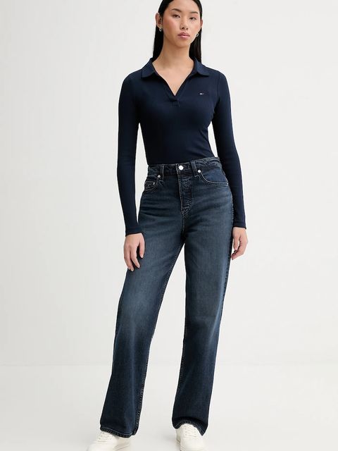 Tommy Jeans longsleeve kolor granatowy DW0DW21933 - zdjęcie produktu nr 2