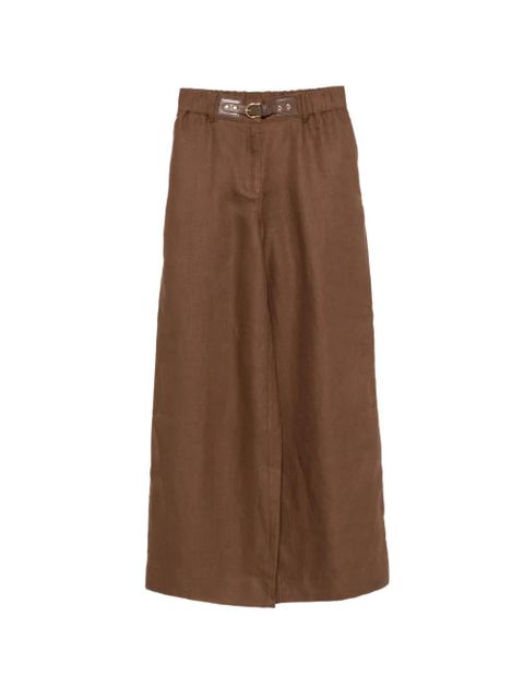 Maje buckle-closure trousers - Brown - zdjęcie produktu nr 1