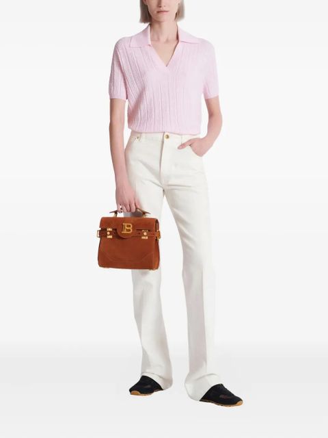 Balmain monogram-pattern top - Pink