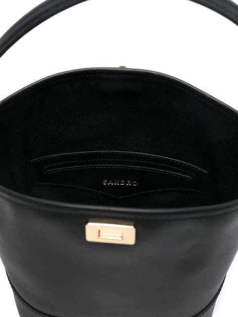 SANDRO mini Tangoso bucket bag - Black