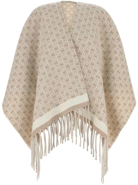 Ferragamo embroidered reversible scarf - Neutrals - zdjęcie produktu nr 1