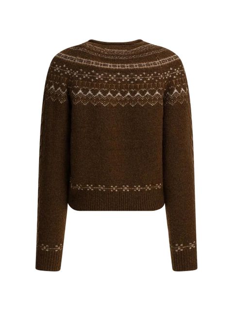 Guest In Residence fair-isle sweater - Brown - zdjęcie produktu nr 2