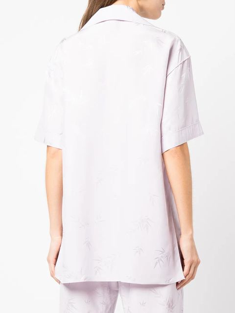 Alexander Wang jacquard pajama-style shirt - Purple