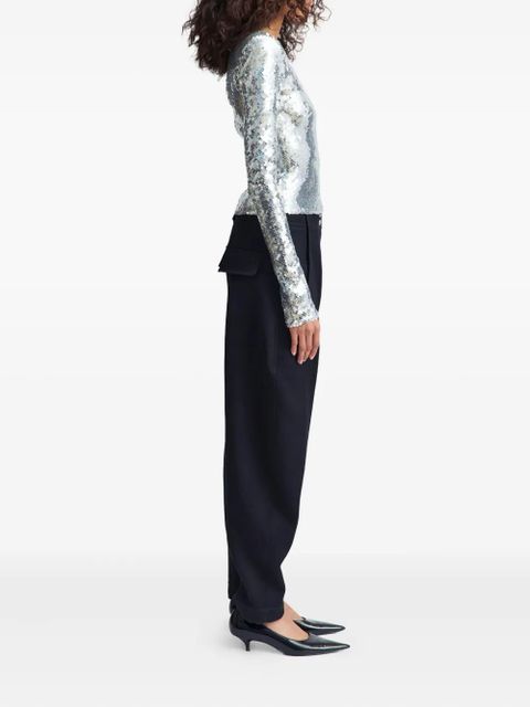 16Arlington Loida sequinned T-shirt - Grey