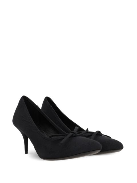 Balenciaga 70mm Leopold worn-out satin pumps - Black - zdjęcie produktu nr 2
