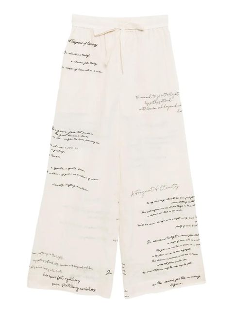 ZIMMERMANN dream embroiderd pants - Neutrals - zdjęcie produktu nr 1