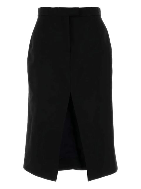 Alexander McQueen wool split-front skirt - Black - zdjęcie produktu nr 1