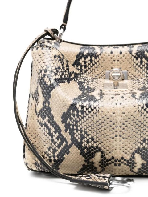 Balenciaga Rodeo snakeskin-effect tote bag - Neutrals