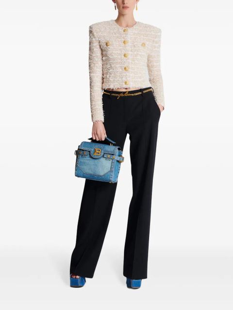 Balmain cropped tweed jacket - Neutrals - zdjęcie produktu nr 2