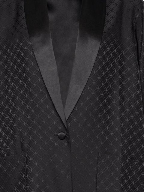 ERES Velours geometric-pattern lounge cardigan - Black - zdjęcie produktu nr 2