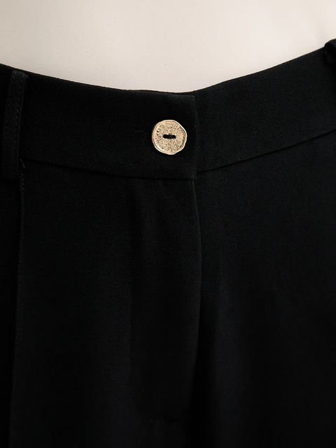 Answear.LAB spodnie damskie kolor czarny proste high waist - zdjęcie produktu nr 2