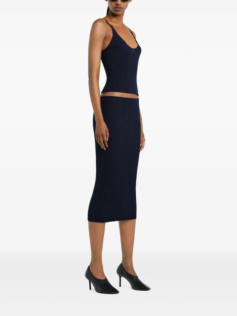 Courrèges Loop midi skirt - Blue - zdjęcie produktu nr 2