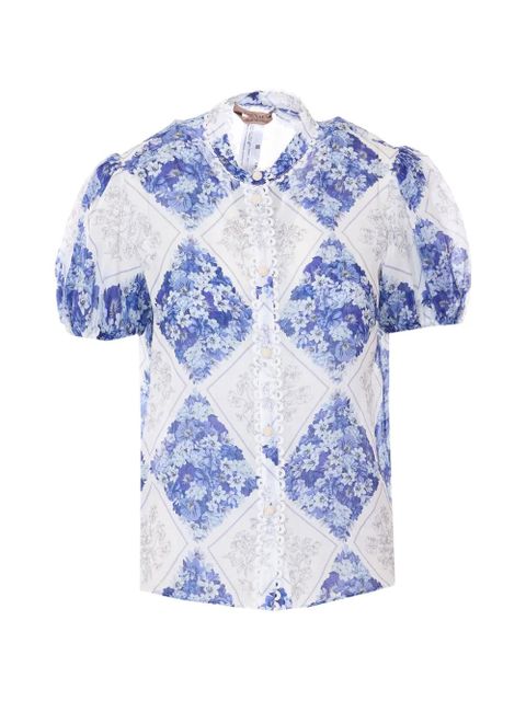 TWINSET floral-pattern shirt - White - zdjęcie produktu nr 1
