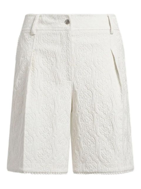 ETRO paisley-jacquard bermuda shorts - White - zdjęcie produktu nr 1