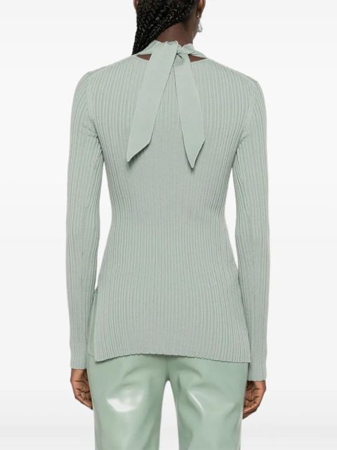 Nanushka ribbed turtleneck top - Green - zdjęcie produktu nr 2