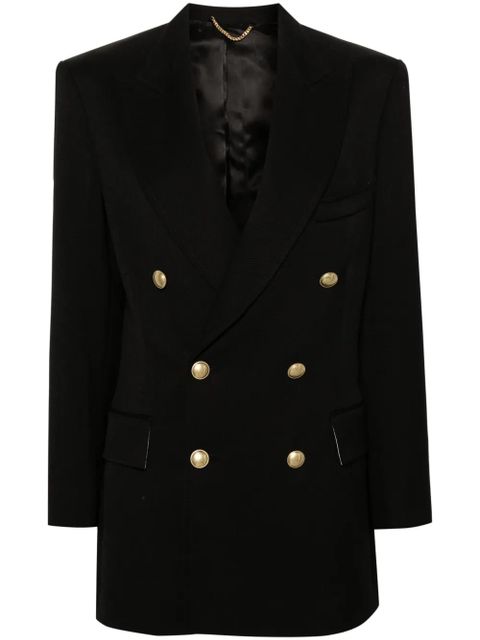 Victoria Beckham peak-lapels double-breasted blazer - Black - zdjęcie produktu nr 1