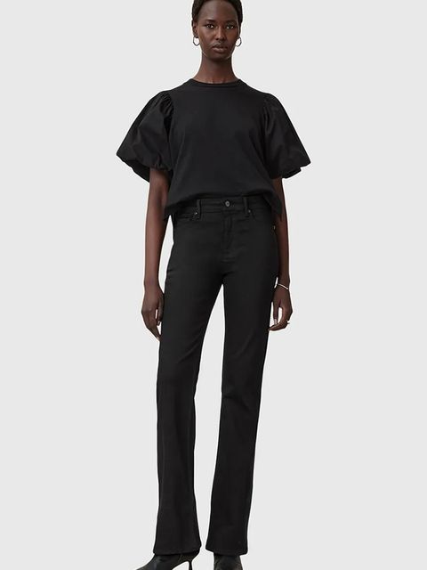 AllSaints jeansy HALDAN damskie high waist W009ED - zdjęcie produktu nr 1