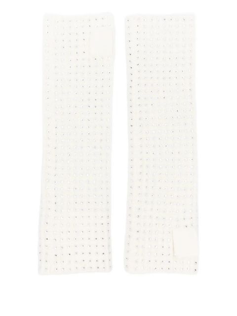 Maje embellished wool gloves - Neutrals - zdjęcie produktu nr 2
