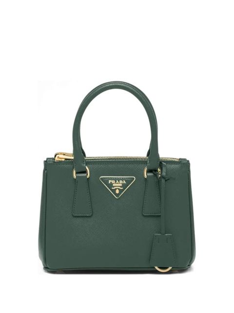 Prada mini Galleria leather tote bag - Green - zdjęcie produktu nr 1
