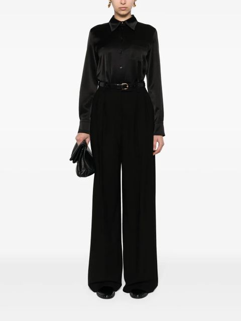 Lanvin long sleeve satin shirt - Black