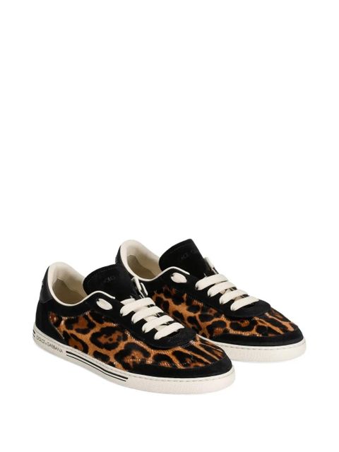 Dolce & Gabbana Saint Tropez leo-print light sneakers - Brown - zdjęcie produktu nr 2
