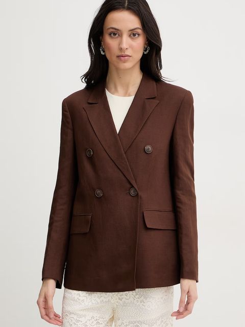 Twinset marynarka jednorzędowa damska lniana - zdjęcie produktu nr 1