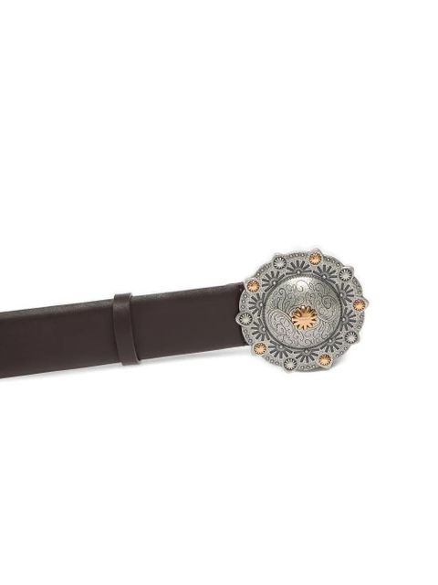 PINKO embellished buckle belt - Brown