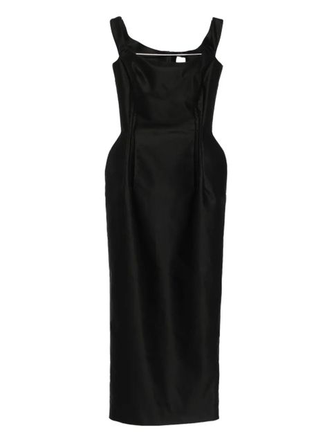 Magda Butrym silk midi dress - Black - zdjęcie produktu nr 2