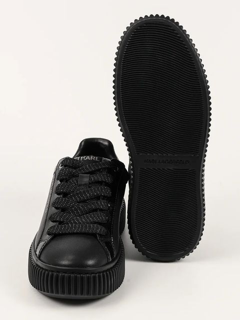 Karl Lagerfeld sneakersy skórzane KAPRIKA damskie kolor czarny KL66220