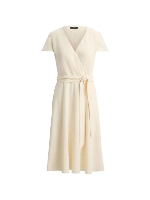 Lauren Ralph Lauren belted wrap dress - Neutrals - zdjęcie produktu nr 1