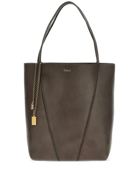 Chloé large Chloé Spin tote bag - Grey - zdjęcie produktu nr 1