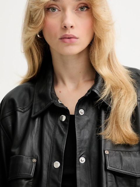 Gestuz koszula skórzana