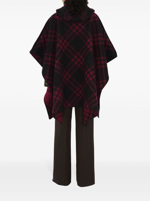 Burberry EDK wool cape - Red