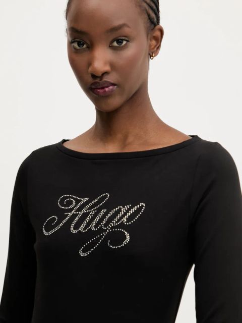 Hugo Blue longsleeve kolor czarny 50537227